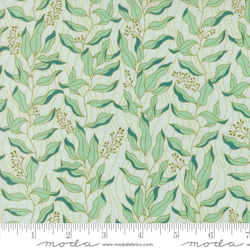 Legendary Love Vine - Aqua - Quilt Fabric