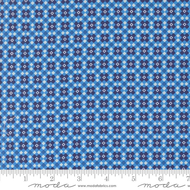 Legendary Love Checker - Navy - Quilt Fabric