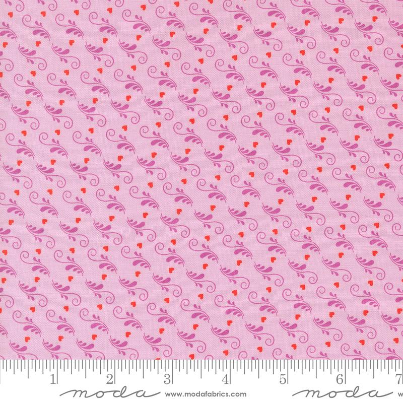Legendary Love Hearts - Lilac - Quilt Fabric