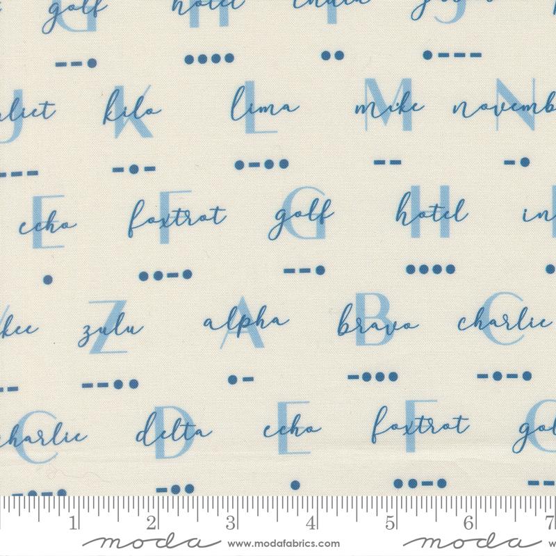 High Flight Alphabet Cloud - Quilt Fabric