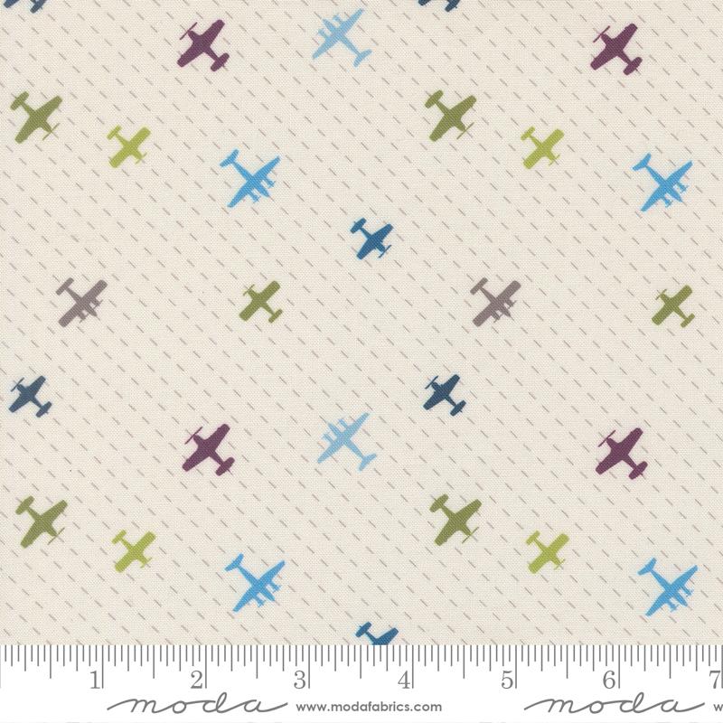High Flight Airplane Cloud - Quilt Fabric