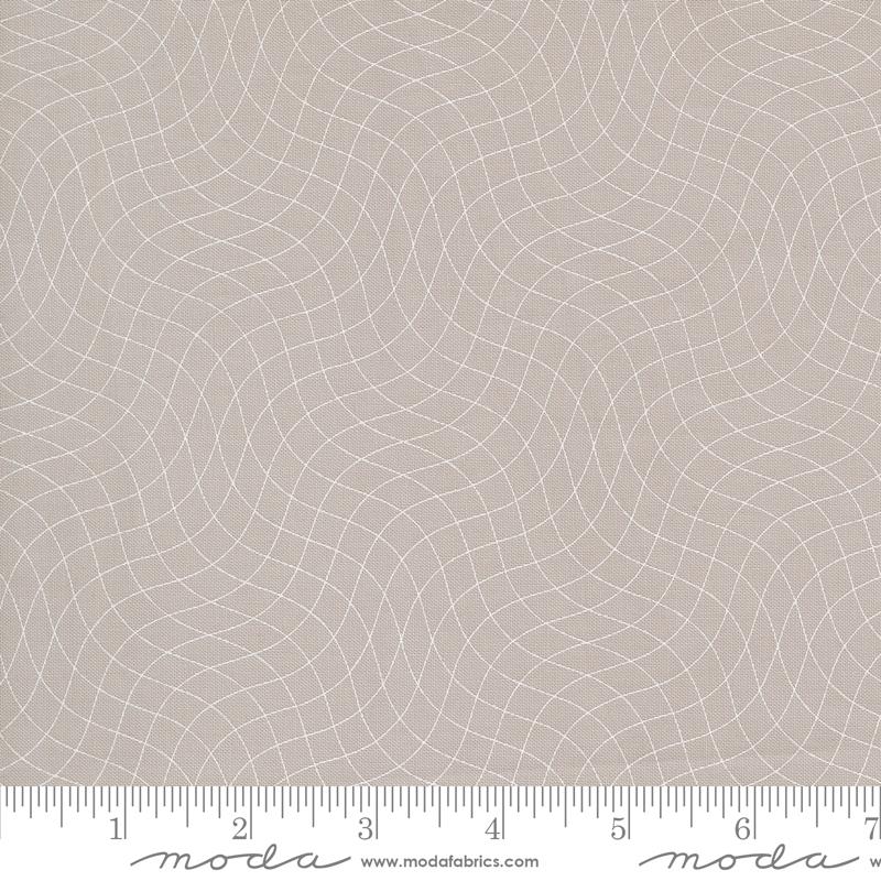 Tranquility Grid Smoke - Quilt Fabric, zoomed in. Select this picture to zoom back out.
