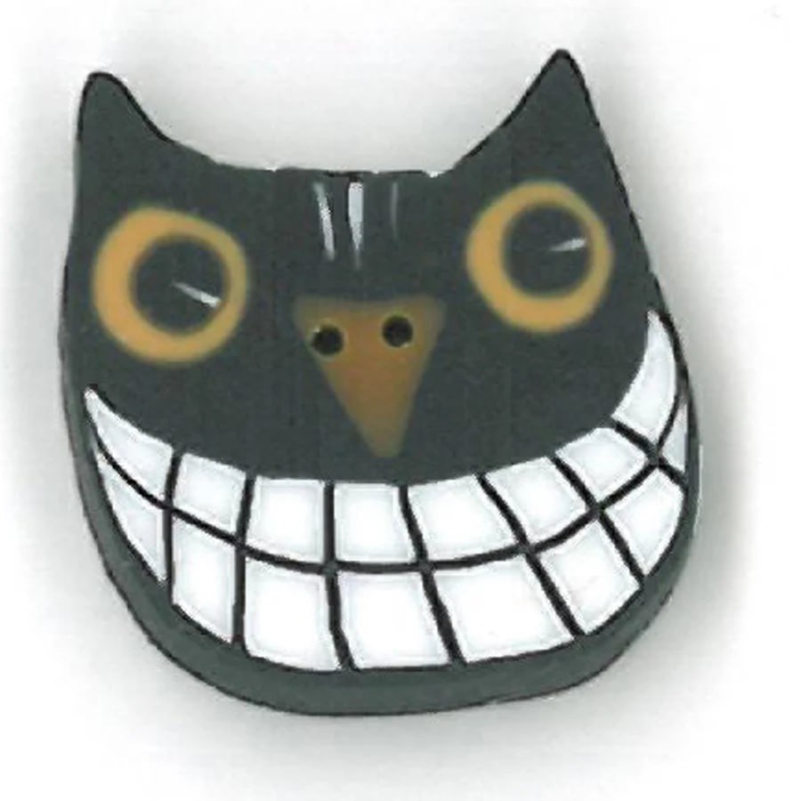 Small Spooky Cat - Button