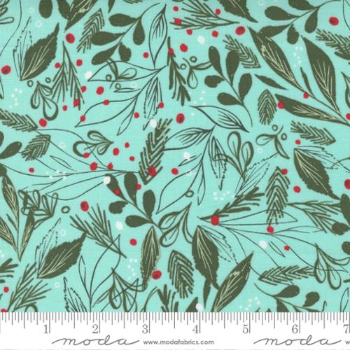 Cheer Merriment Frost - Winter Foliage - Quilt Fabric