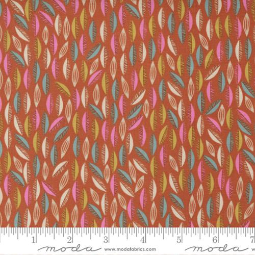 Songbook A New Page Rust - Cascade Leaf - Quilt Fabric