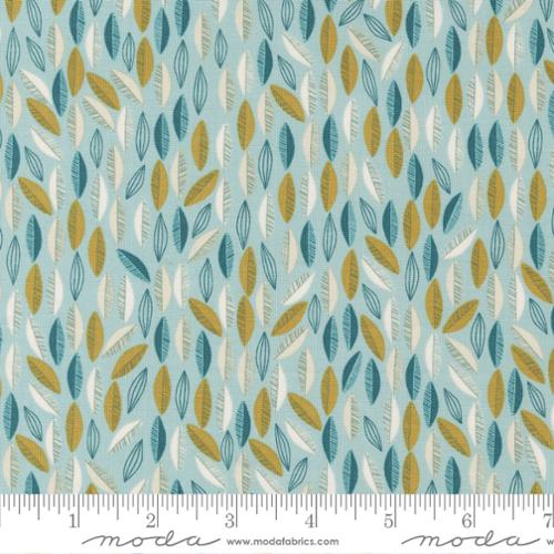 Songbook A New Page Mist - Cascade Leaf - Quilt Fabric