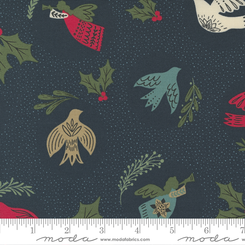 Good News Great Joy Midnight - Hawk Christmas - Quilt Fabric