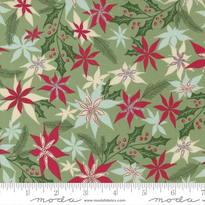Good News Great Joy Eucalyptus - Joyful Petals - Fabric