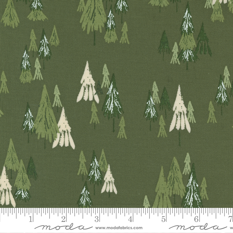 Good News Great Joy Pine - Fir Forest - Quilt Fabric