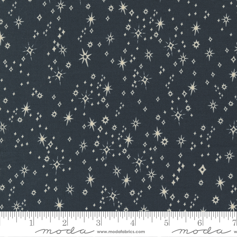 Good News Great Joy Midnight - Starry Snowfall - Fabric