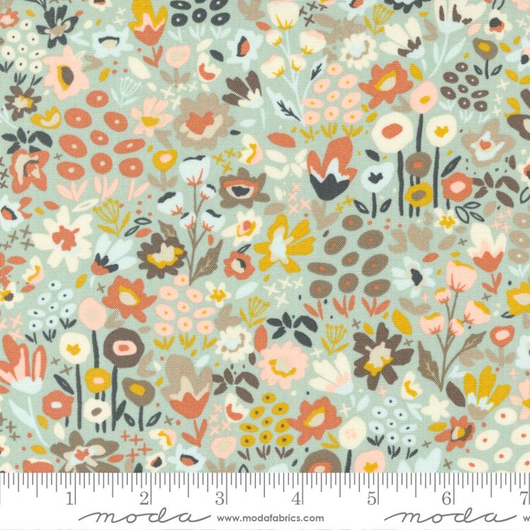 Dawn On The Prairie Rainy Mist - Quilt Fabric