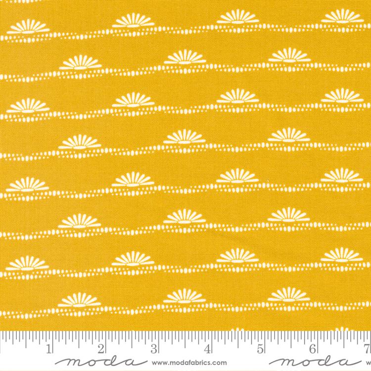 Dawn On The Prairie Golden Mustard - Quilt Fabric