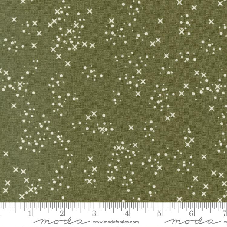 Dawn On The Prairie Moss Shadow - Quilt Fabric