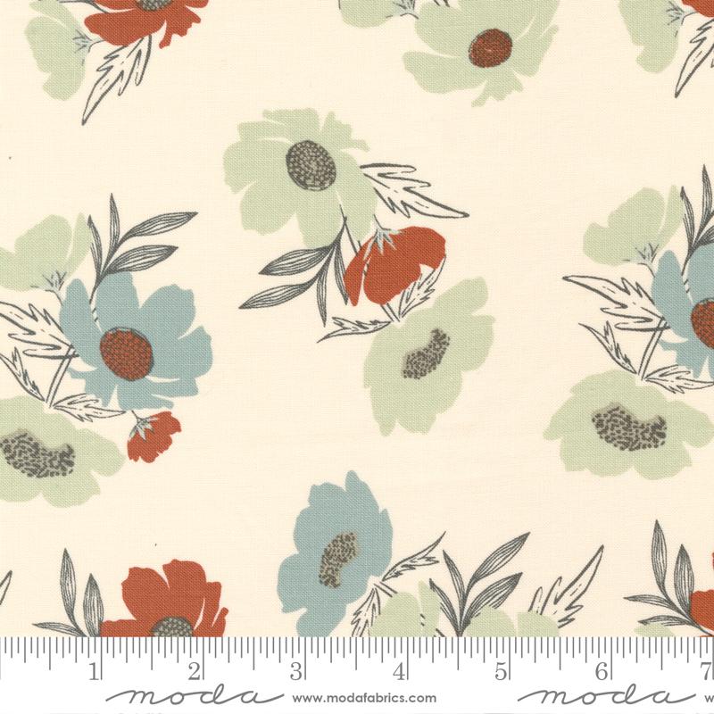 Woodland Wildflowers Bold Bloom - Cream - Quilt Fabric