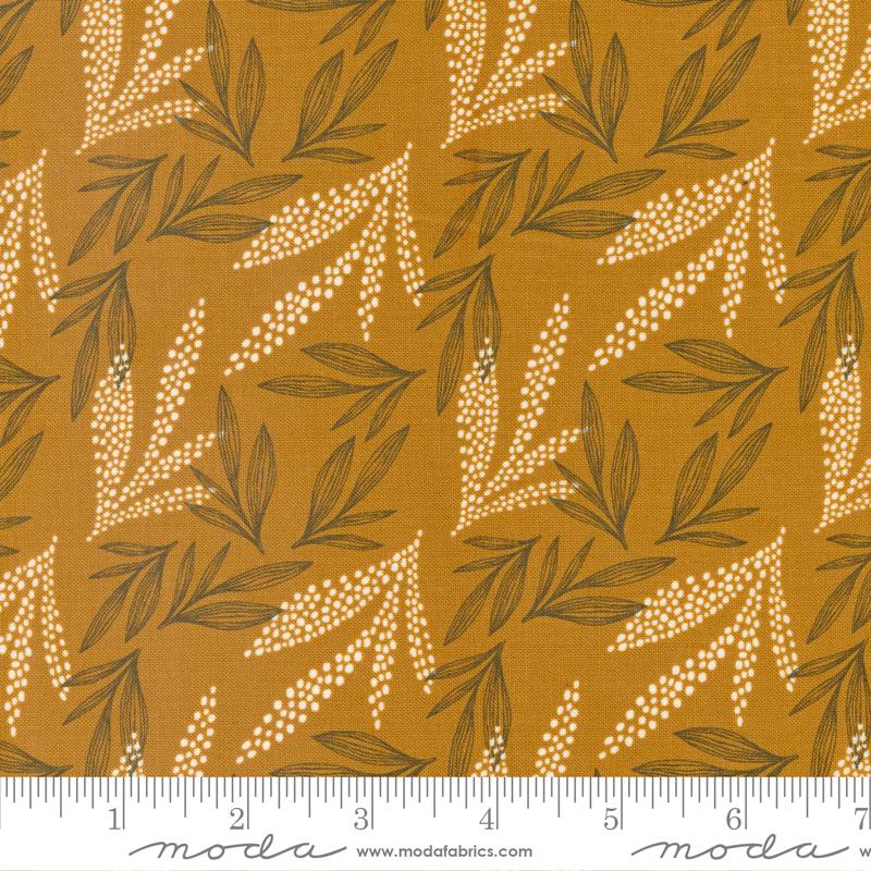 Woodland Wildflowers Leaf Lore - Caramel - Quilt Fabric