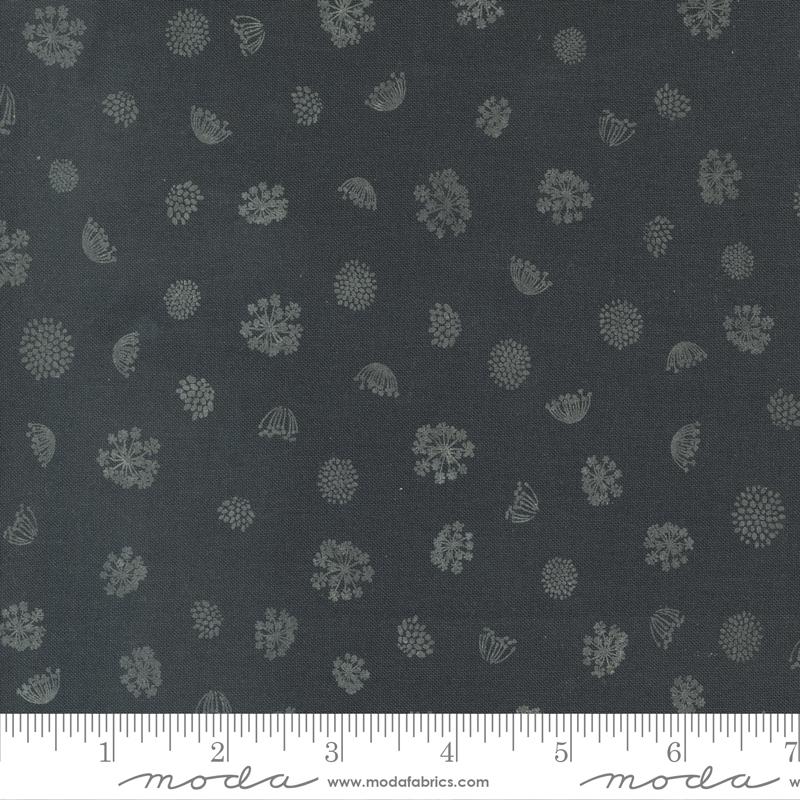 Woodland Wildflowers Royal - Charcoal - Quilt Fabric