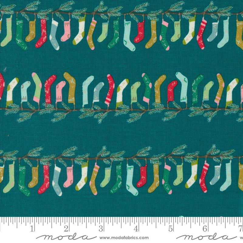 Cozy Wonderland Teal - Quilt Fabric