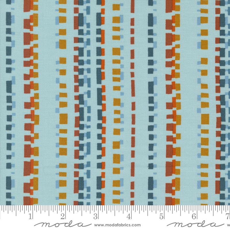 Folk Lore Stripes - Mist - Quilt Fabric