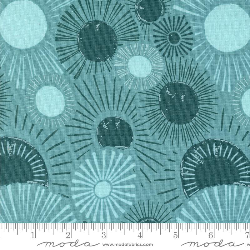Things Above Sunshine - Teal - Quilt Fabric