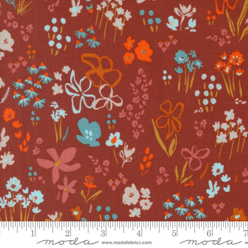 Things Above Floral - Paved Brick - Quilt Fabric