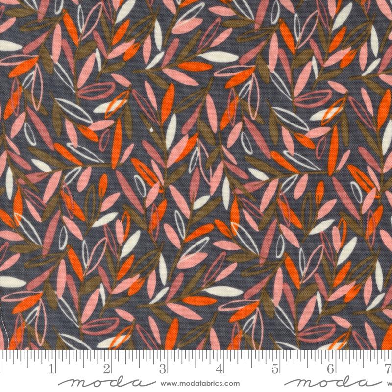 Things Above Leaf - Flint - Quilt Fabric