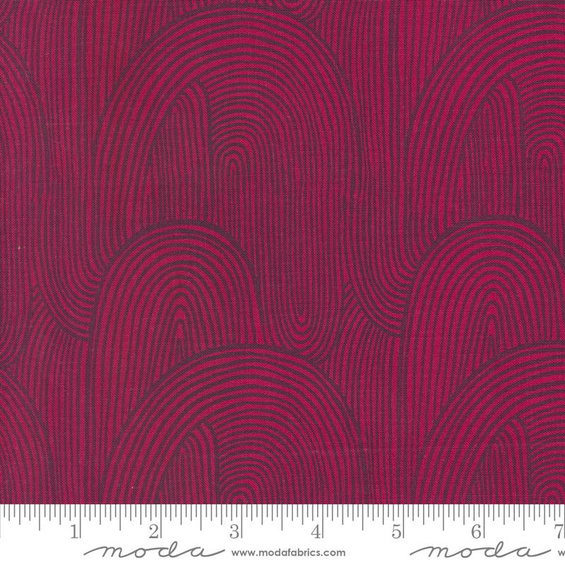 Things Above Wavy - Pomegranate - Quilt Fabric