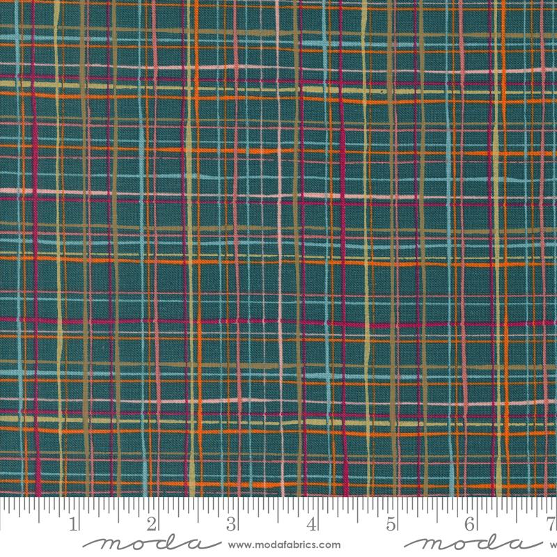 Things Above Lattice - Deep Sea - Quilt Fabric