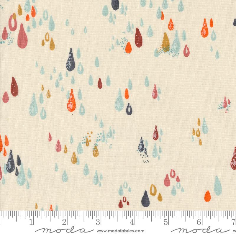 Things Above Rain - Eggshell - Quilt Fabric