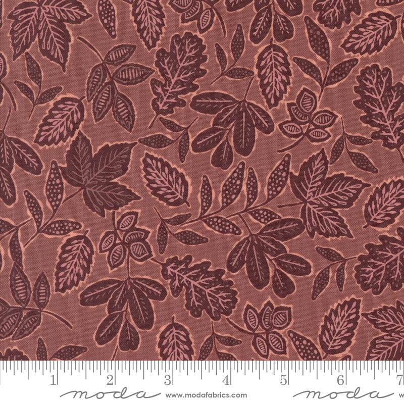 Foraged Found Leaf Lilac Dusk - Quilt Fabric