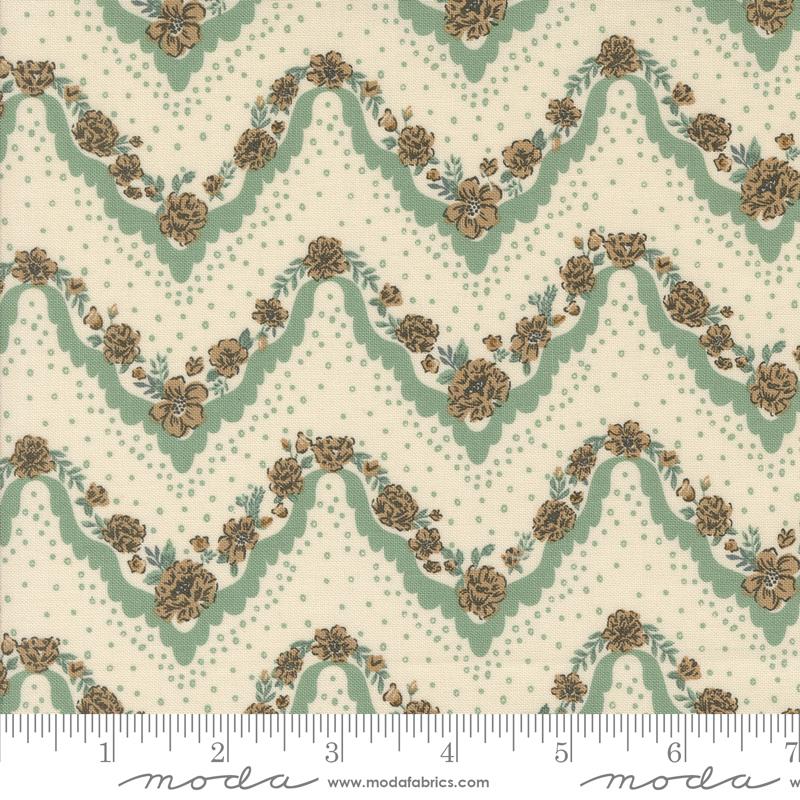 Foraged Found Chevron Mist - Quilt Fabric