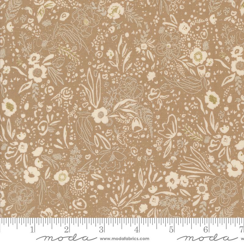 Foraged Found Flowers Mushroom - Quilt Fabric