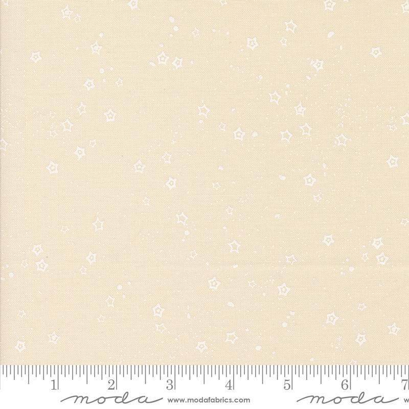 Foraged Found Star Eggshell White - Quilt Fabric