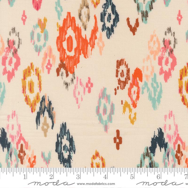 Boho Haven Feathered Eggshell - Quilt Fabric