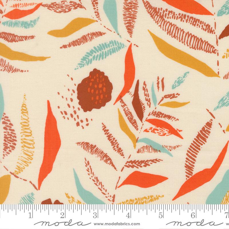 Boho Haven Feathered Eggshell - Quilt Fabric