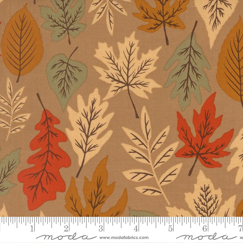 Windfall Leaves Oatmeal - Quilt Fabric