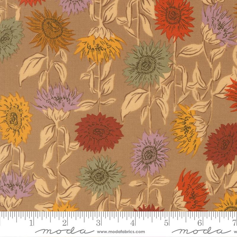 Windfall Sunflower Oatmeal - Quilt Fabric