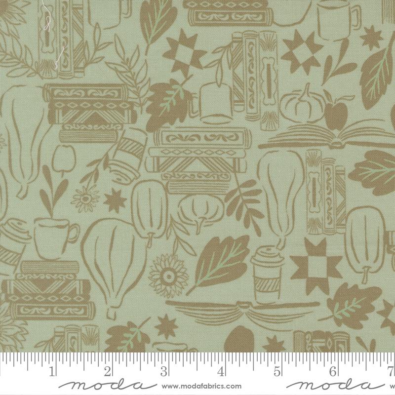 Windfall Novelty Aqua - Quilt Fabric