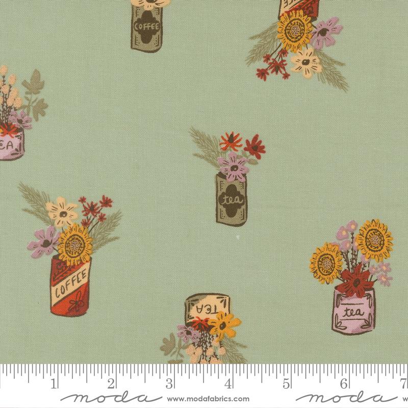Windfall Bouquet Aqua - Quilt Fabric