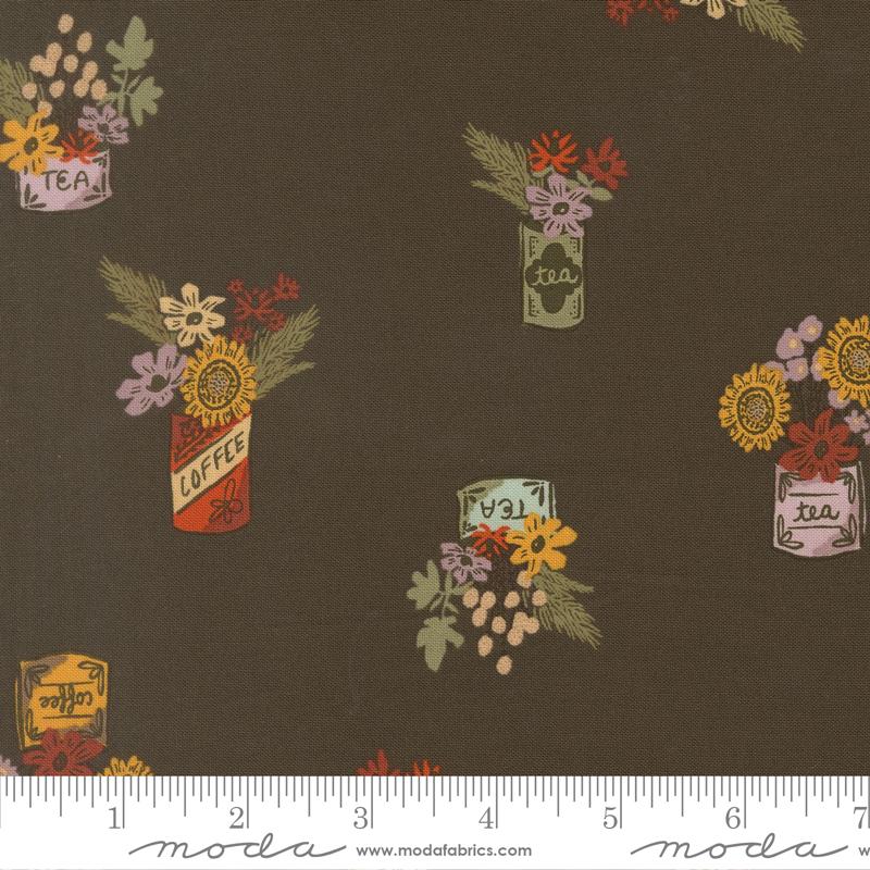 Windfall Bouquet Dark Moss - Quilt Fabric