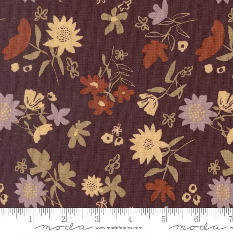 Windfall Flower Merlot - Quilt Fabric