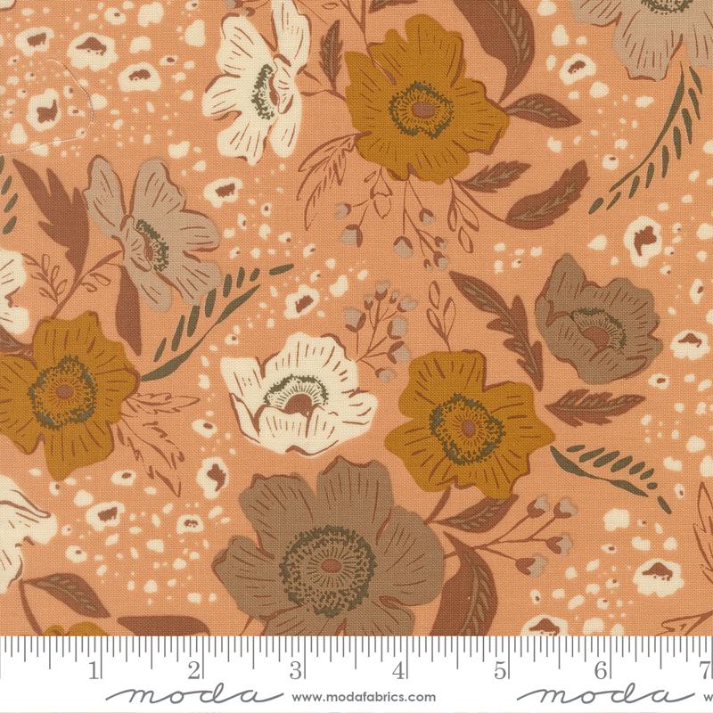 Wellspring Flower Coral Seashell - Quilt Fabric