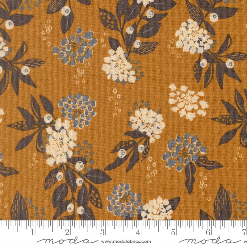Wellspring Floral Caramel - Quilt Fabric
