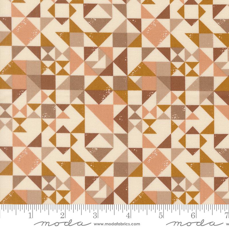 Wellspring Geometric Eggshell - Quilt Fabric