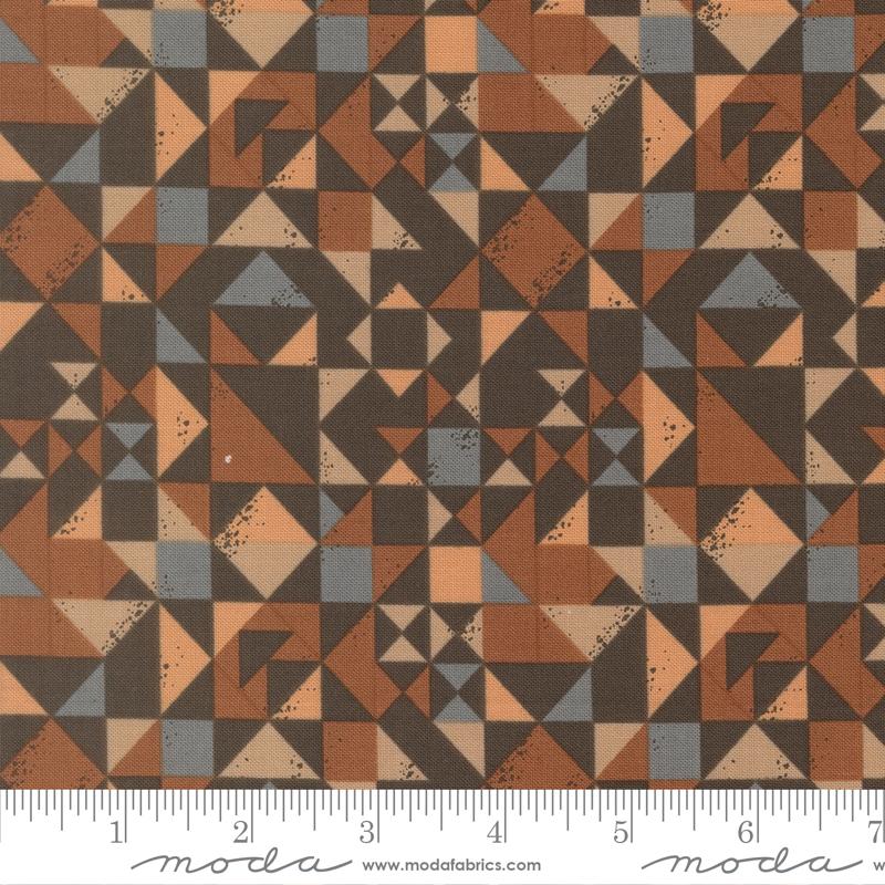 Wellspring Geometric Charcoal - Quilt Fabric
