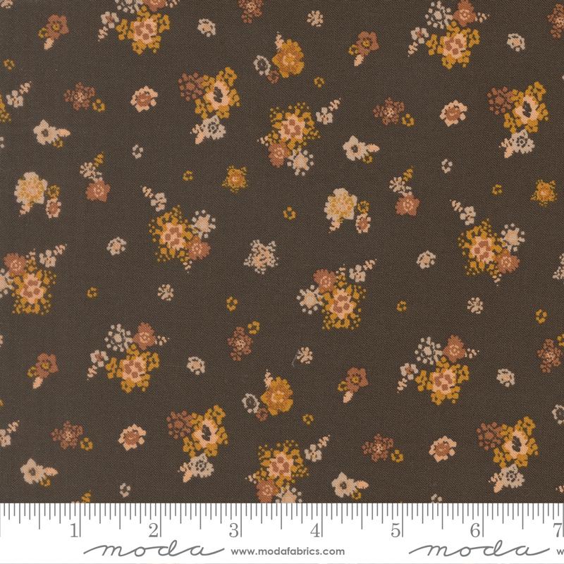 Wellspring Bloom Charcoal - Quilt Fabric