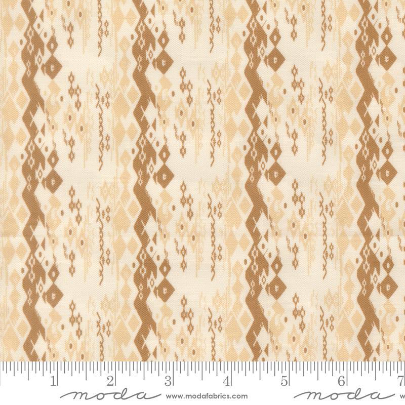 Flora & Thread Diamonds Eggshell - Quilt Fabric, zoomed in. Select this picture to zoom back out.