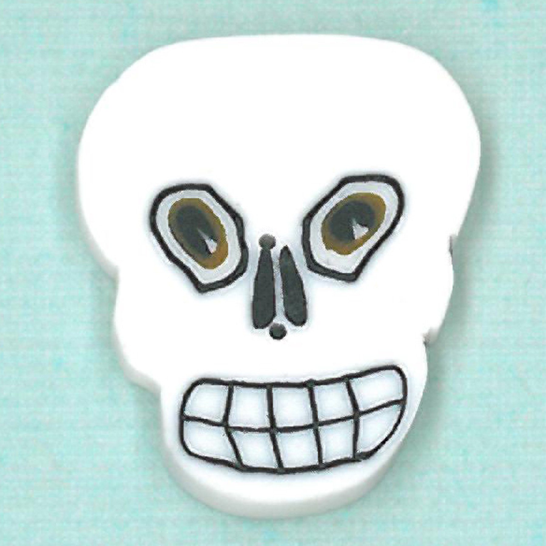 Large Spooky Skull - Button