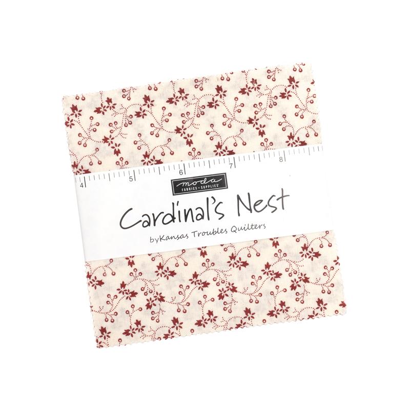 Cardinals Nest - Charm Pack, zoomed in. Select this picture to zoom back out.