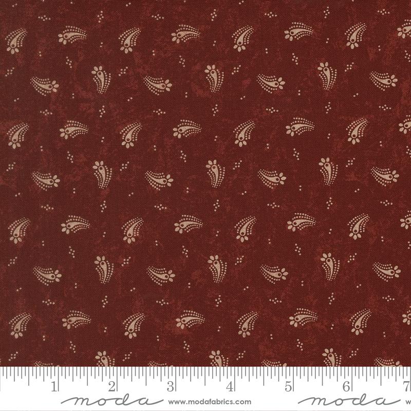 Cardinals Nest Abstract Red - Quilt Fabric, zoomed in. Select this picture to zoom back out.