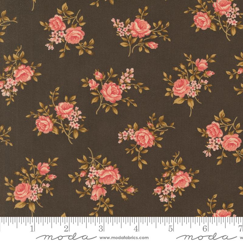 Collections Unity Roses - Chocolate - Quilt Fabric